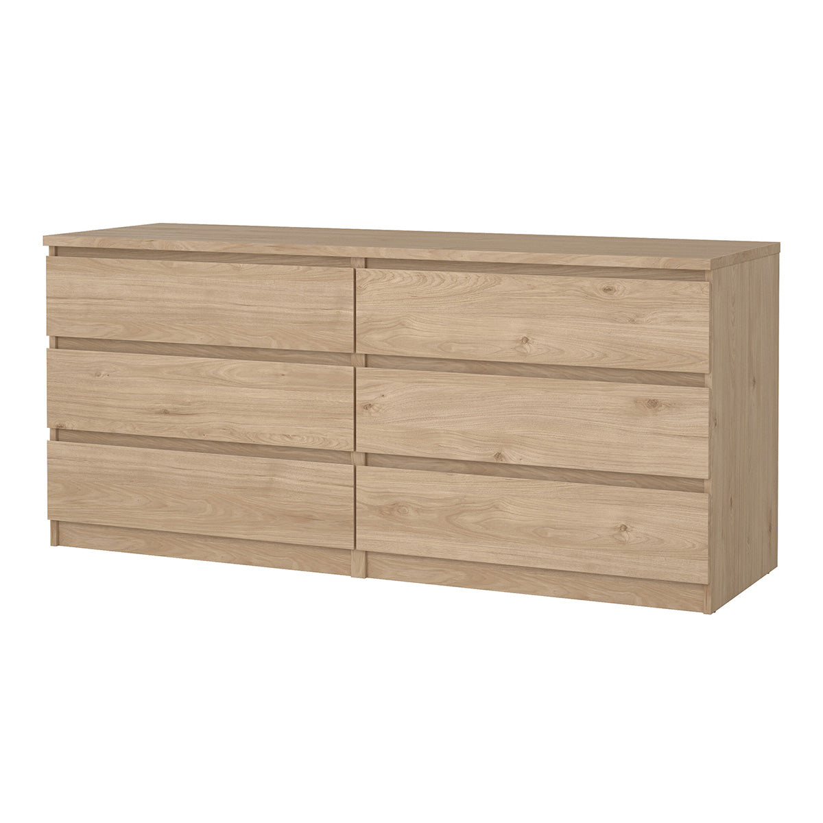 Wooden Chest Of 6 Drawers Wide - Naia