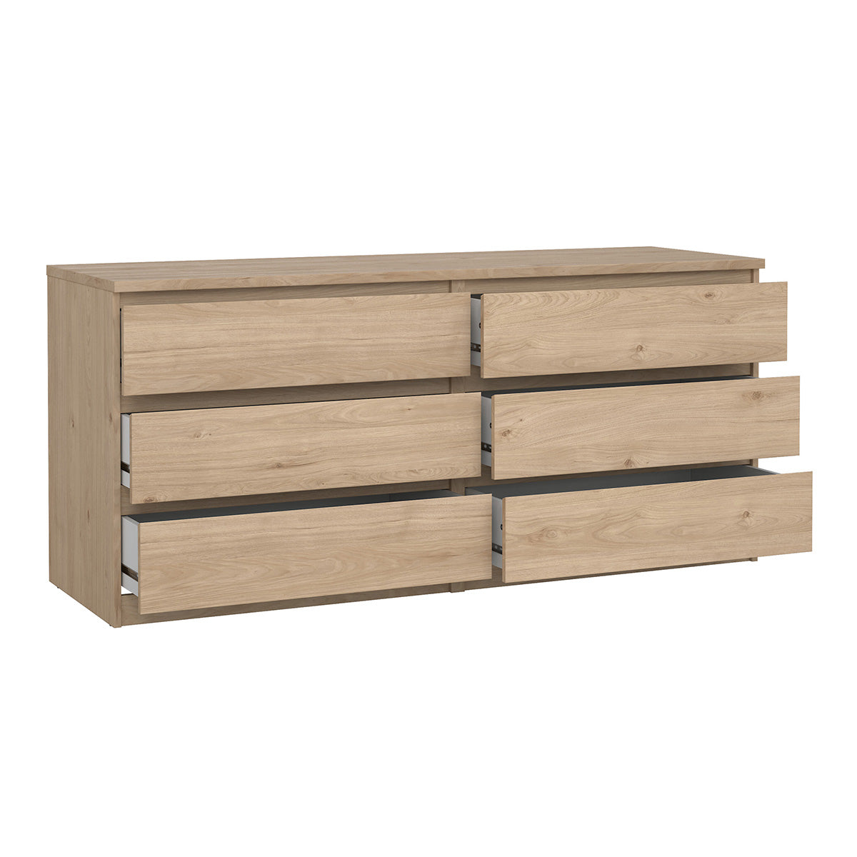 Wooden Chest Of 6 Drawers Wide - Naia