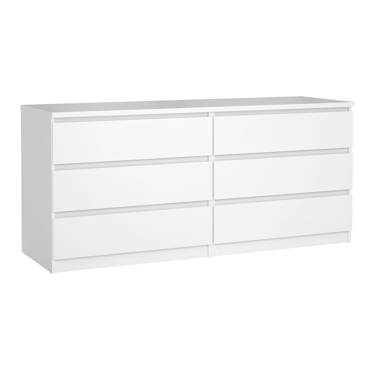 Wooden Chest Of 6 Drawers Wide - Naia