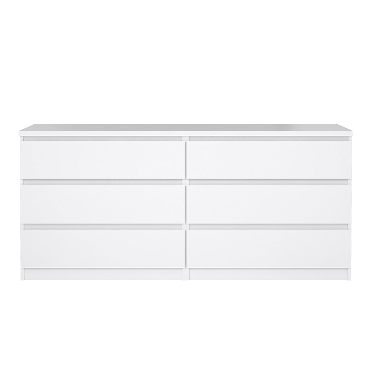 Wooden Chest Of 6 Drawers Wide - Naia