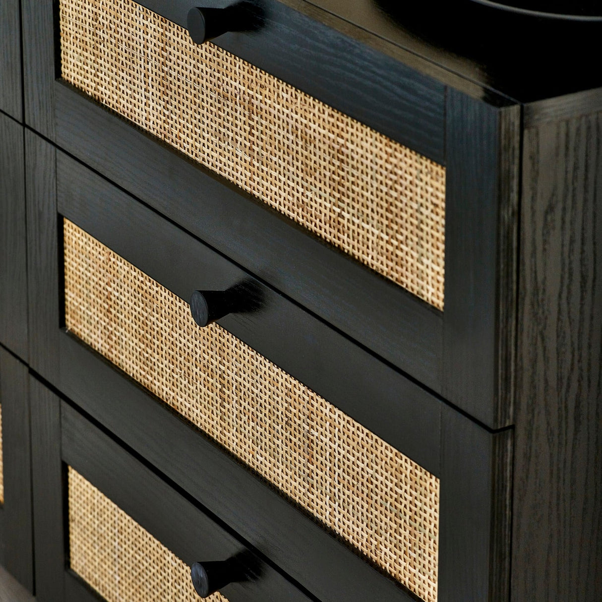 Wooden Chest Of 6 Drawers Wide - Padstow