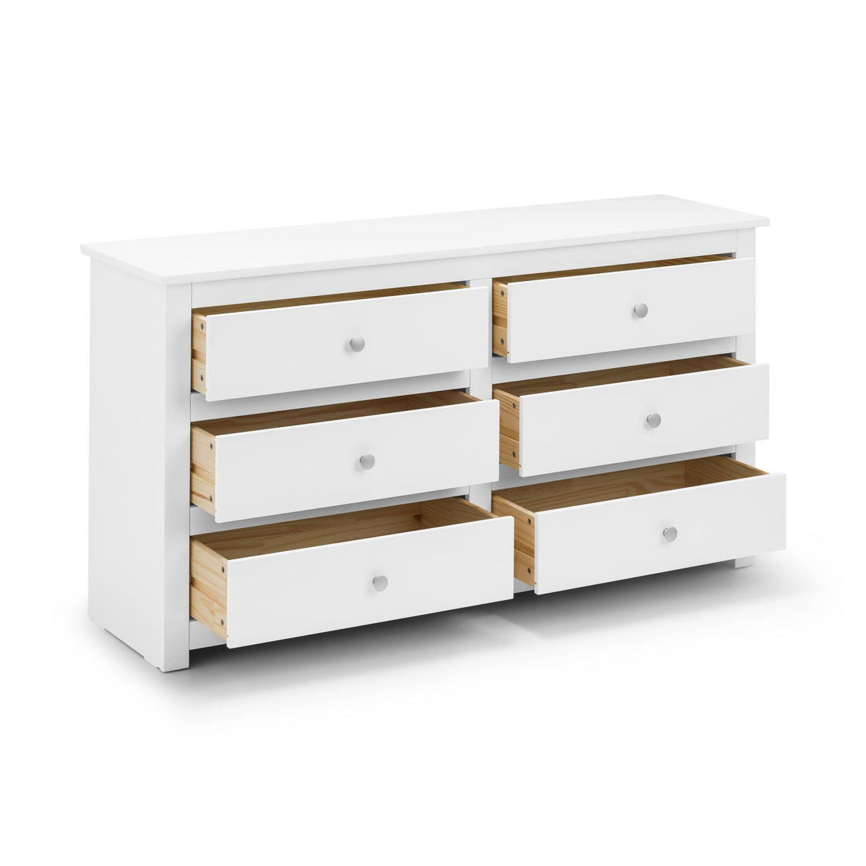 Wooden Chest Of 6 Drawers Wide - Radley