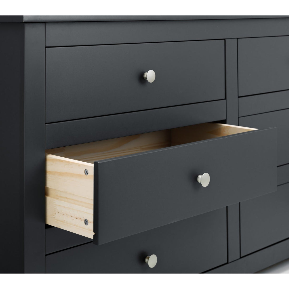 Wooden Chest Of 6 Drawers Wide - Radley