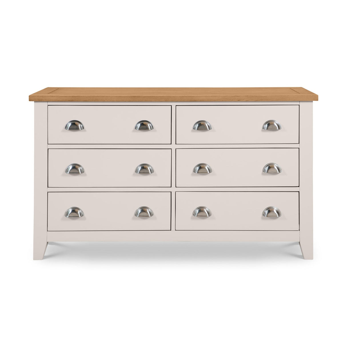 Wooden Chest Of 6 Drawers Wide - Richmond