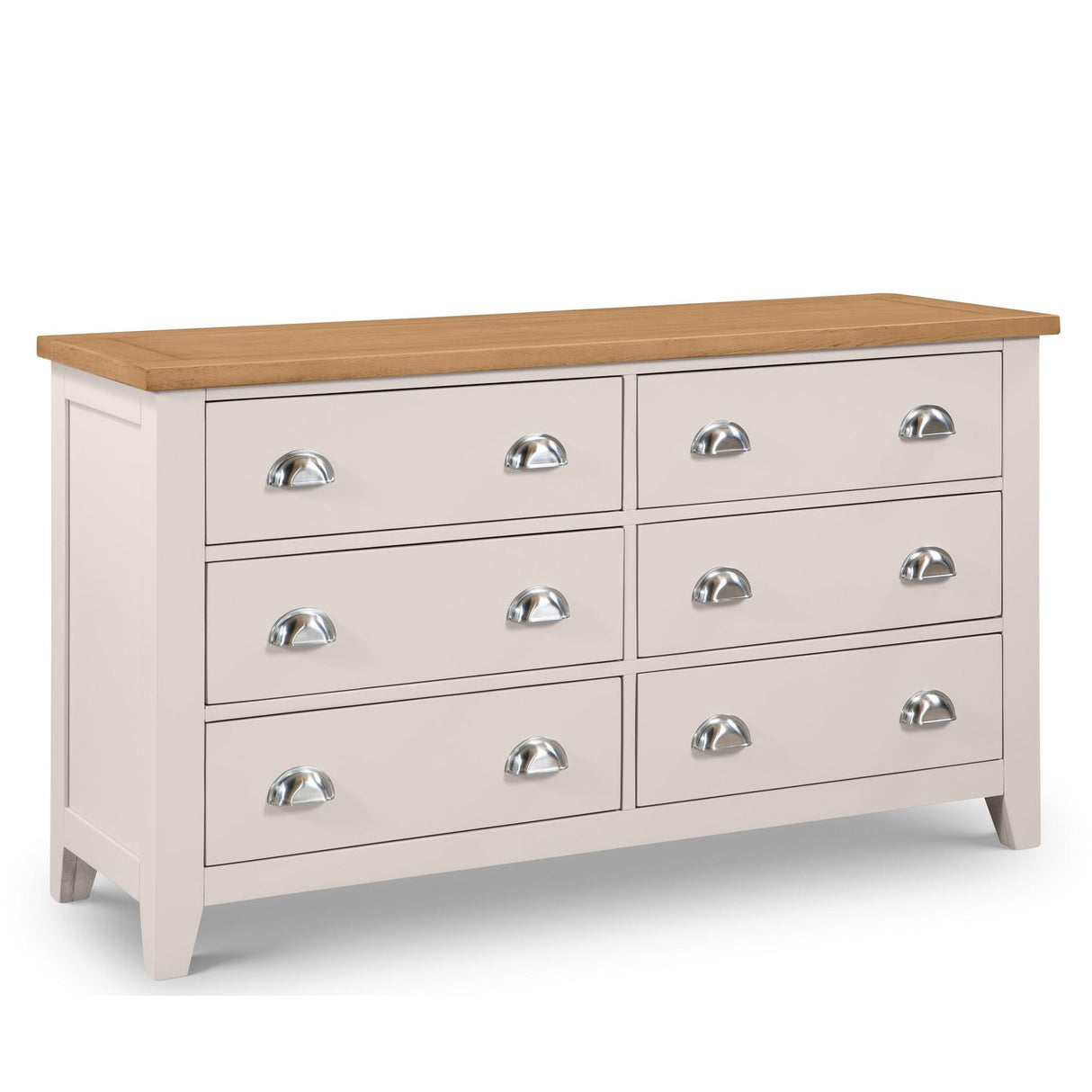 Wooden Chest Of 6 Drawers Wide - Richmond