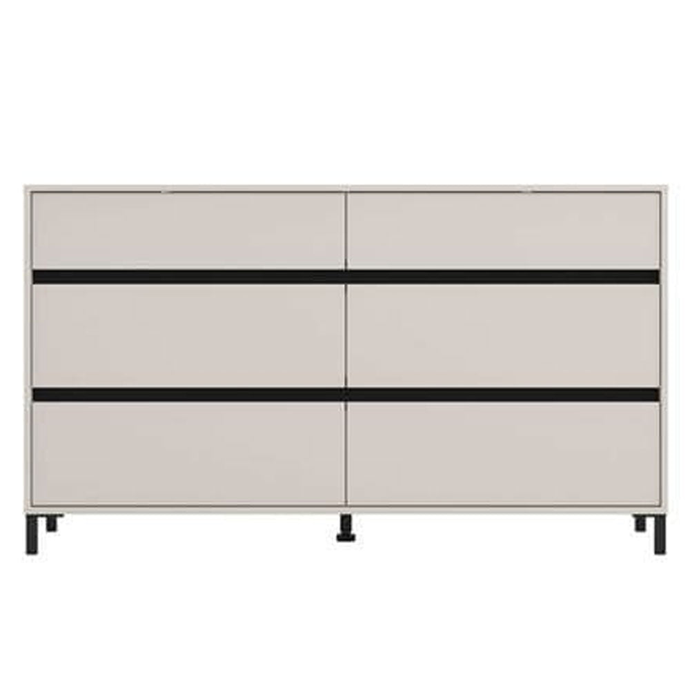 Wooden Chest Of 6 Drawers Wide - Zavala