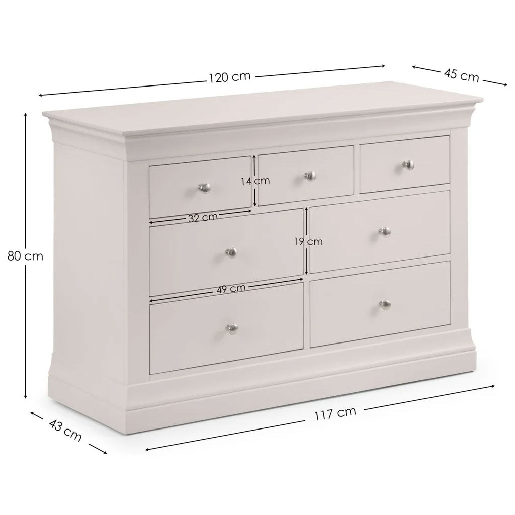 Wooden Chest Of 7 Drawers - Clermont