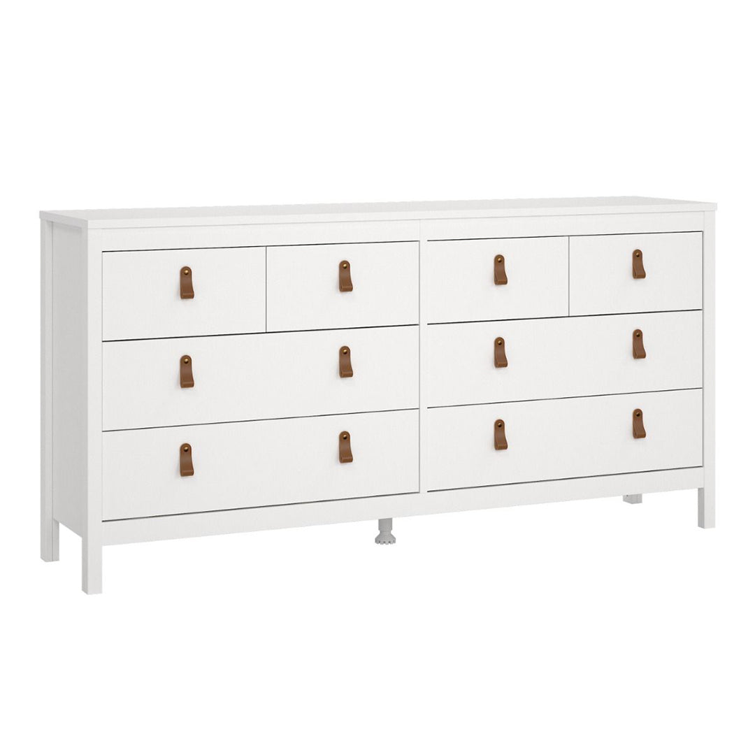 Wooden Chest Of 8 Drawers Double Dresser - Barcelona