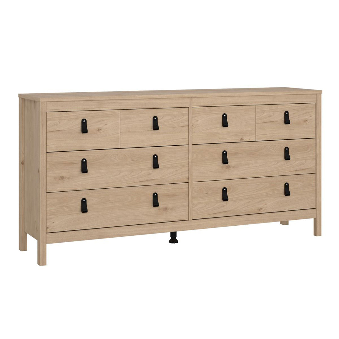 Wooden Chest Of 8 Drawers Double Dresser - Barcelona