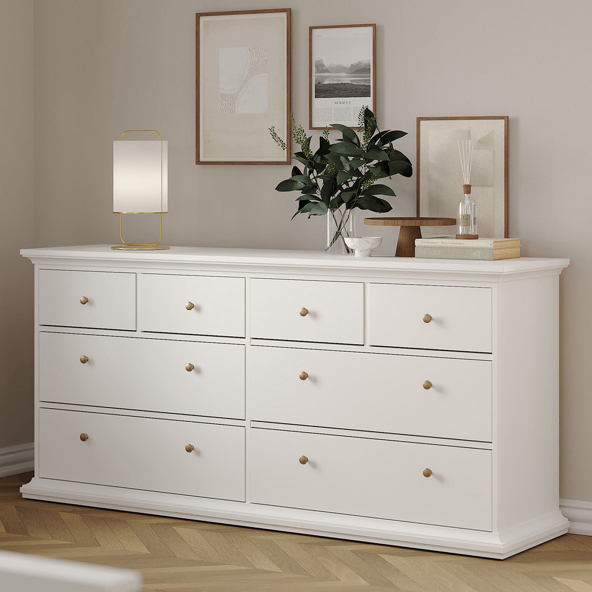 Wooden Chest Of 8 Drawers - Paris