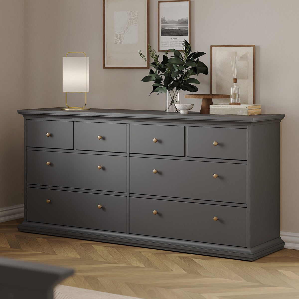 Wooden Chest Of 8 Drawers - Paris