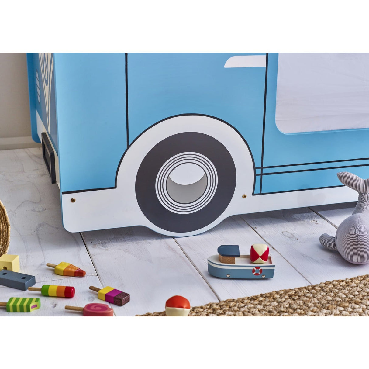 Wooden Children Bed - Campervan