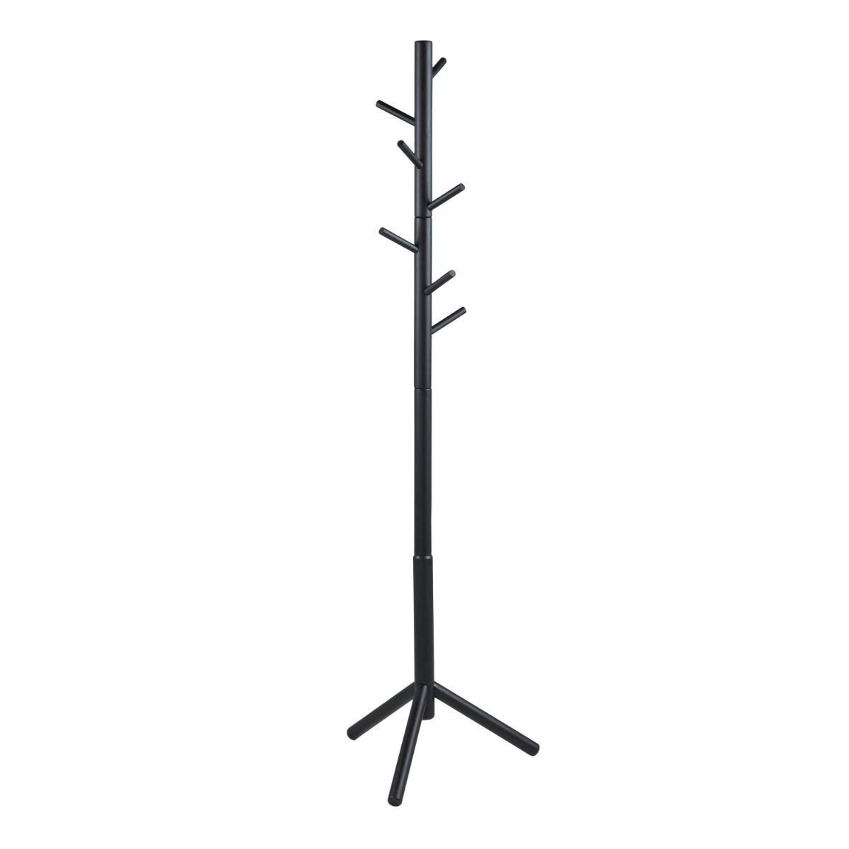 Wooden Coat Stand With 7 Hooks Asymmetrical Design - Bremen