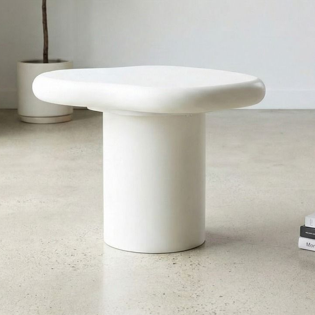 Wooden Coffee And End Table in Irregular Shape - Marcello