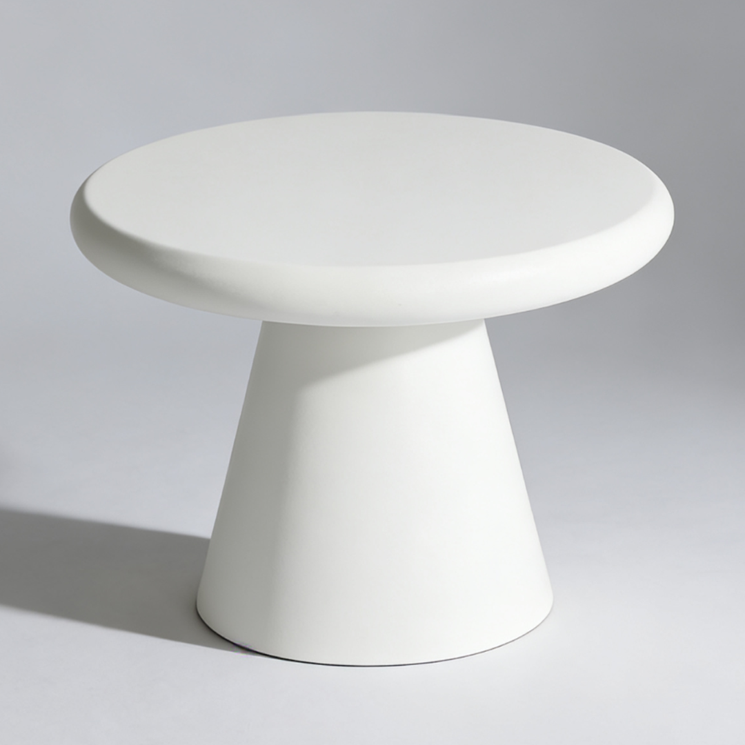 Wooden Coffee and End Table in Round - Emilia