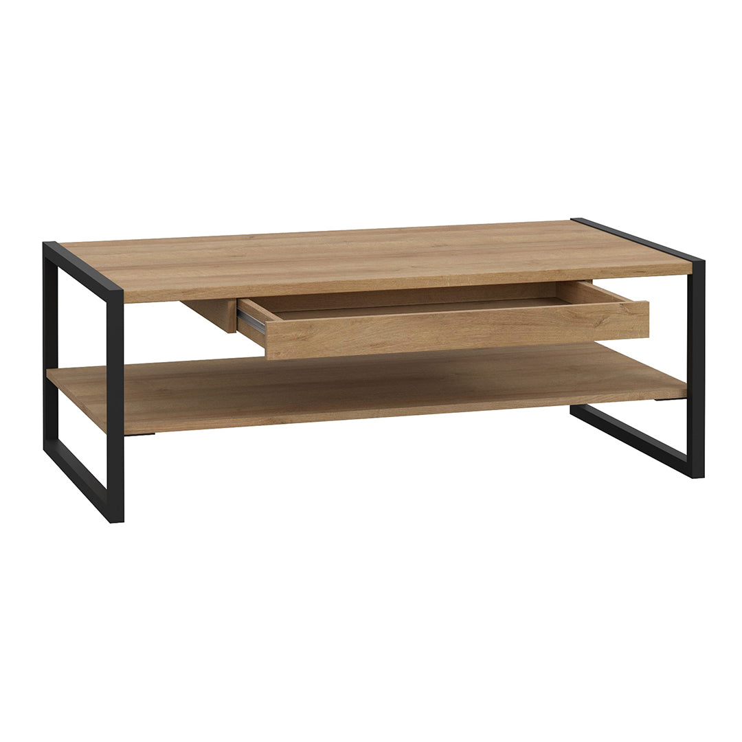 Wooden Coffee Table With 1 Drawer Rectangular - High Rock