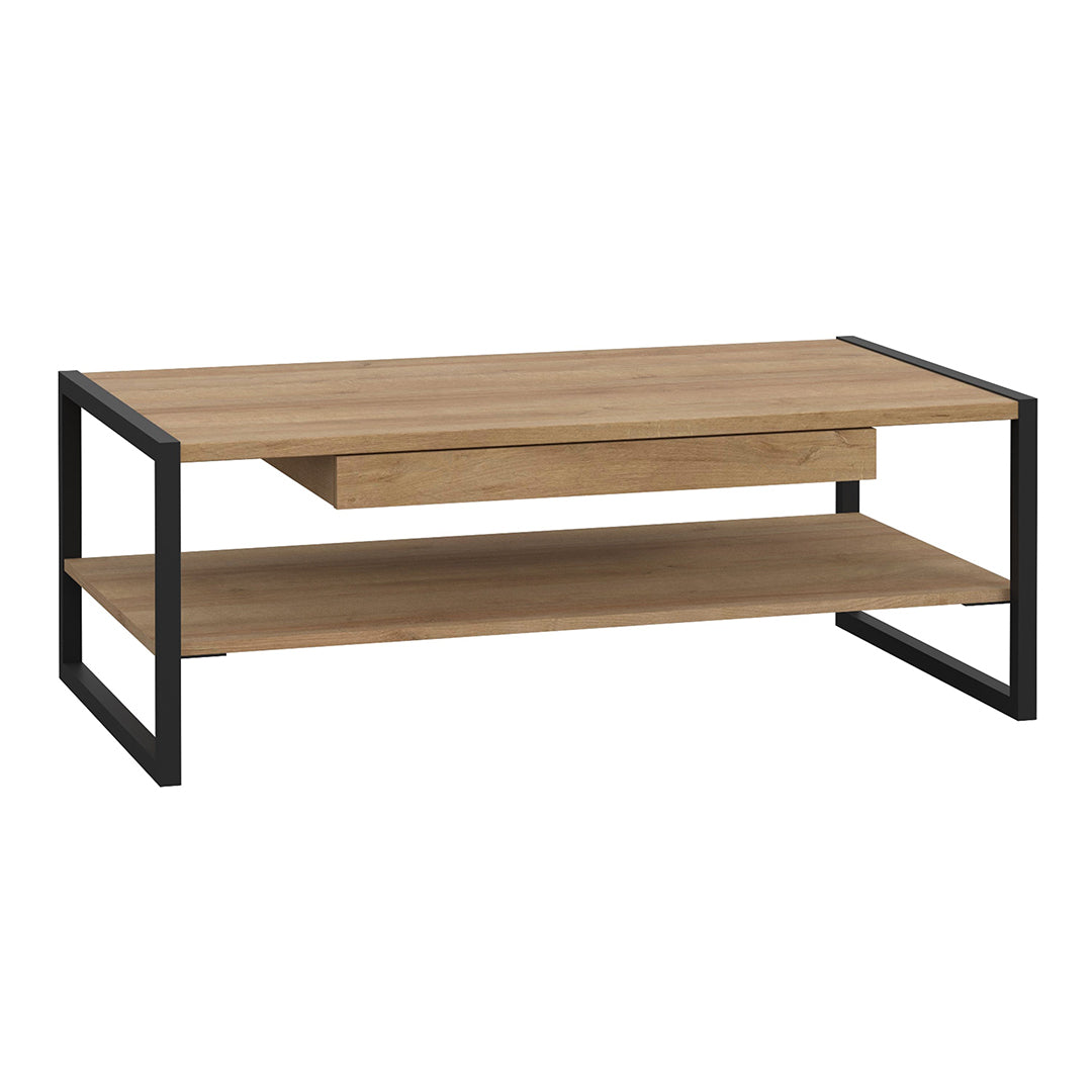 Wooden Coffee Table With 1 Drawer Rectangular - High Rock