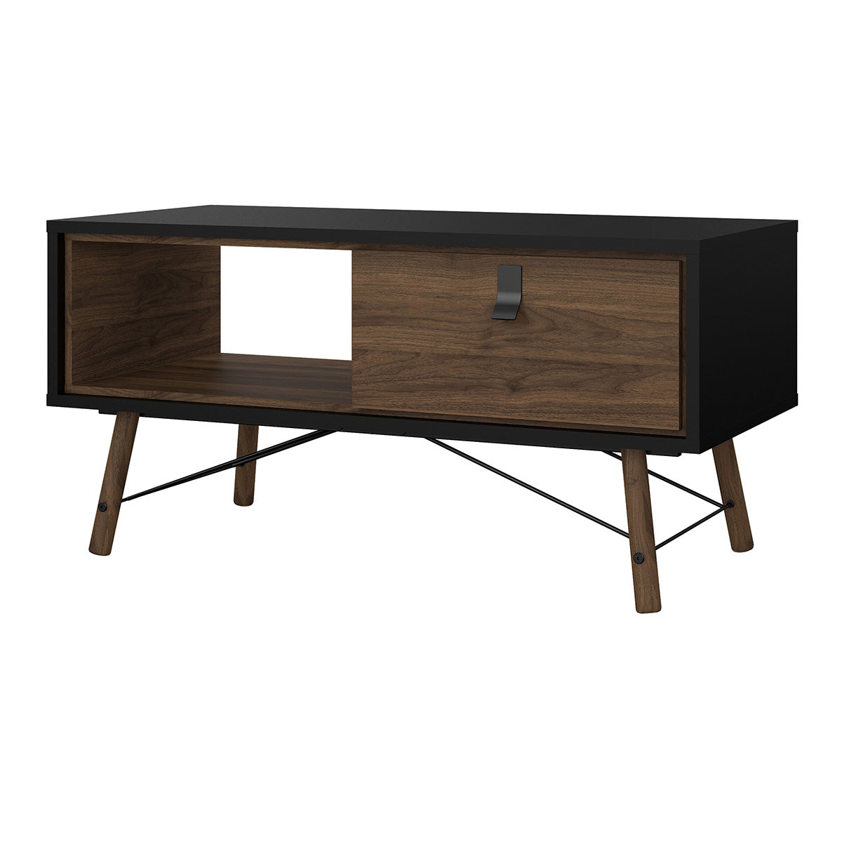 Wooden Coffee Table With 1 Drawer - Ry