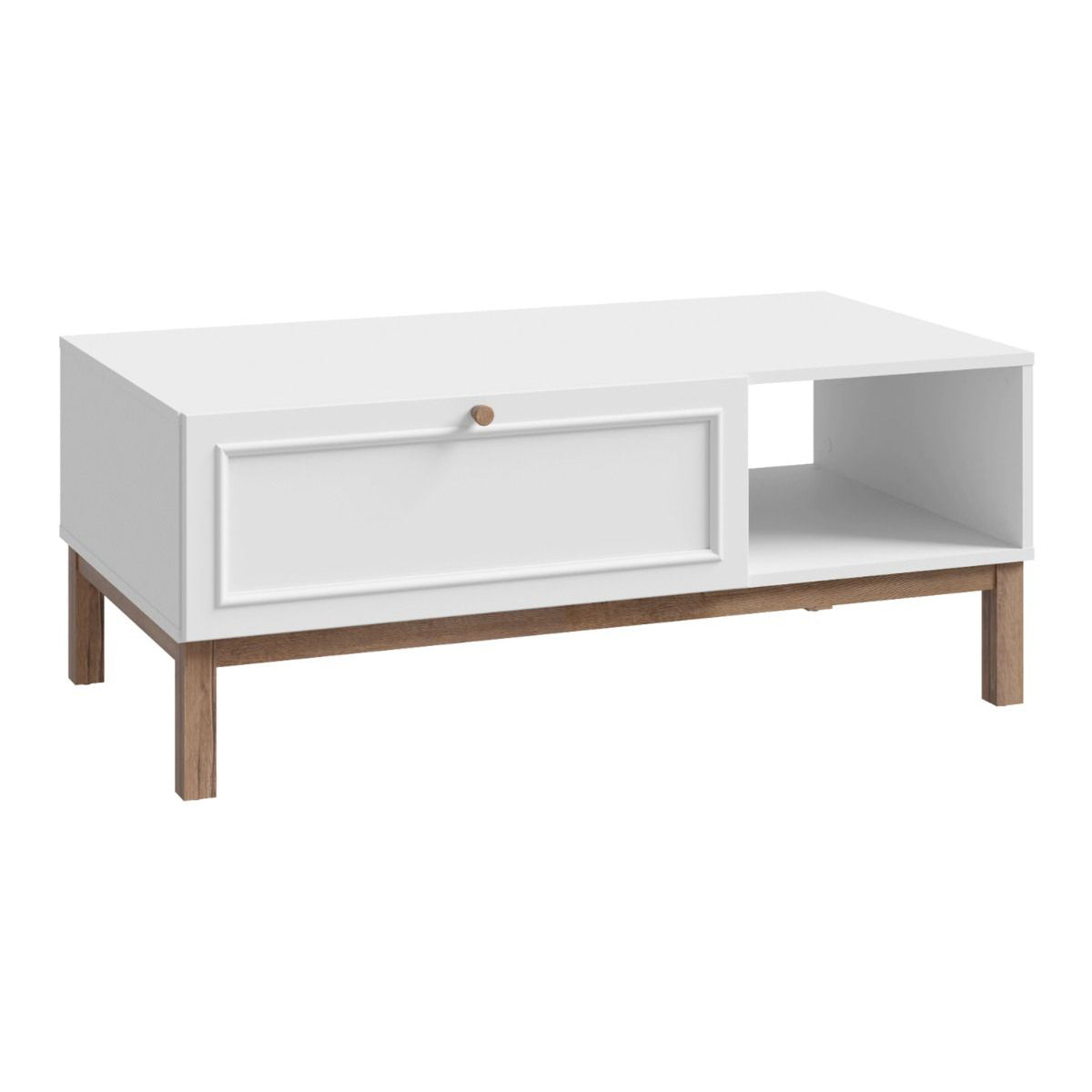 Wooden Coffee Table With 1 Drawer - Wensley