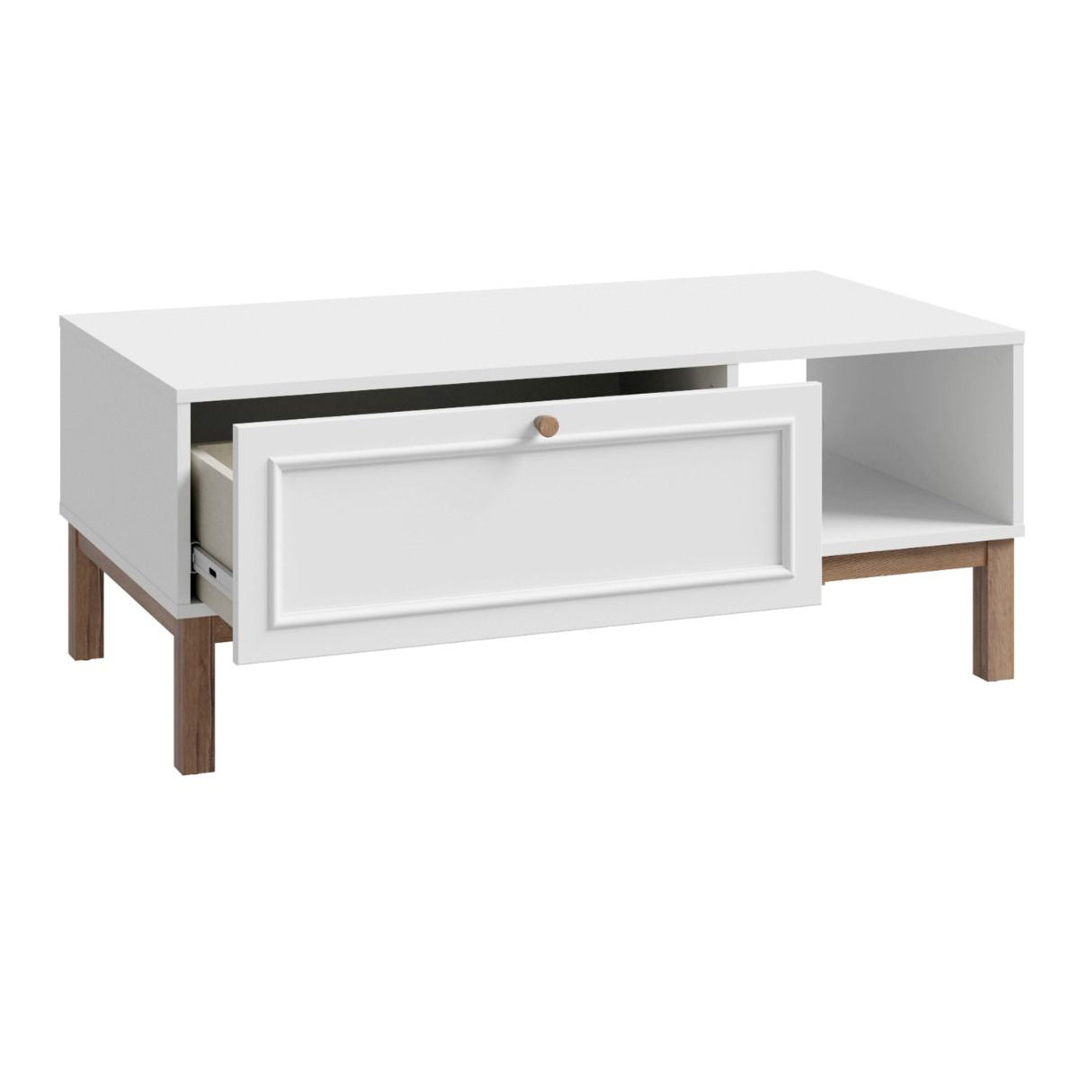 Wooden Coffee Table With 1 Drawer - Wensley