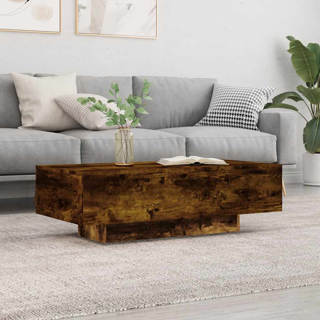 Wooden Coffee Table 100cm Wide Rectangular - Vantage Home