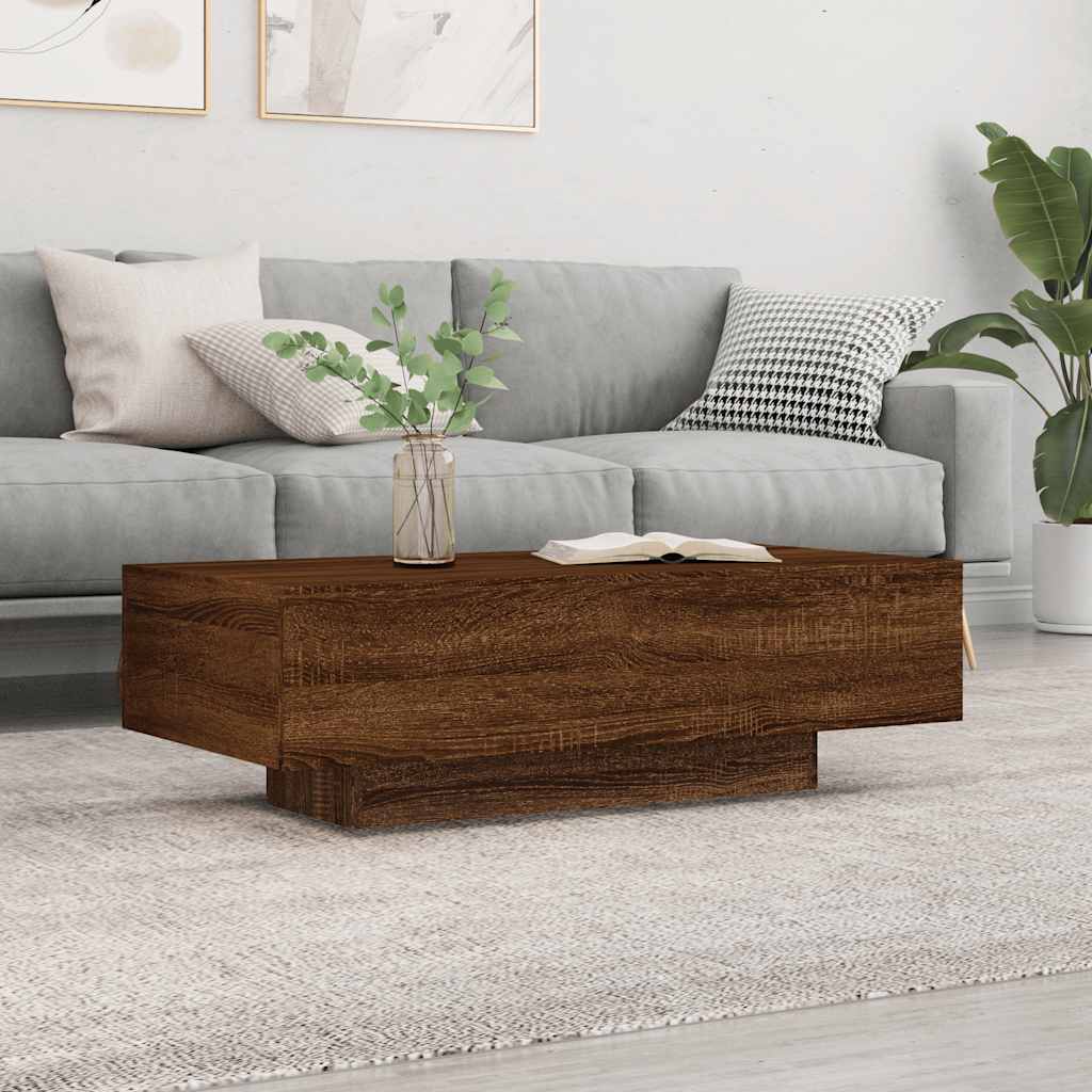 Wooden Coffee Table 100cm Wide Rectangular - Vantage Home