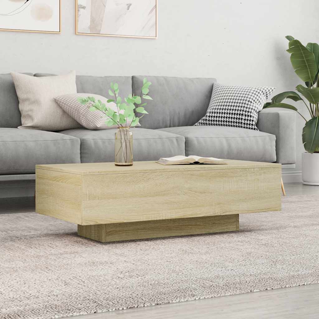 Wooden Coffee Table 100cm Wide Rectangular - Vantage Home