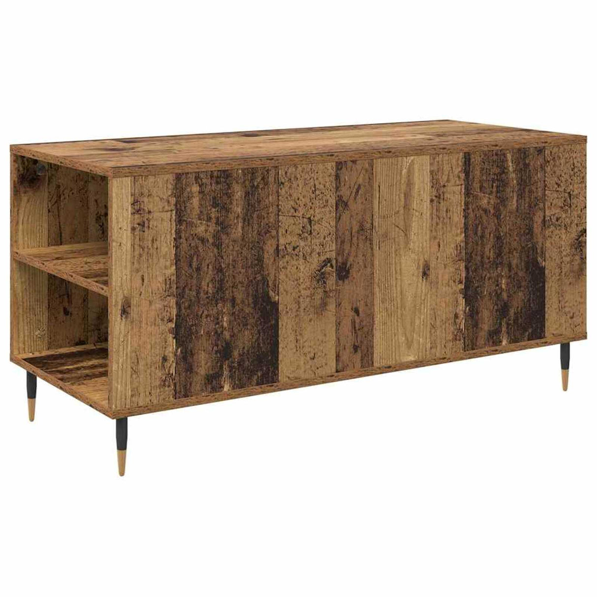 Wooden Coffee Table 102cm Wide With 2 Drawers - Vantage Home