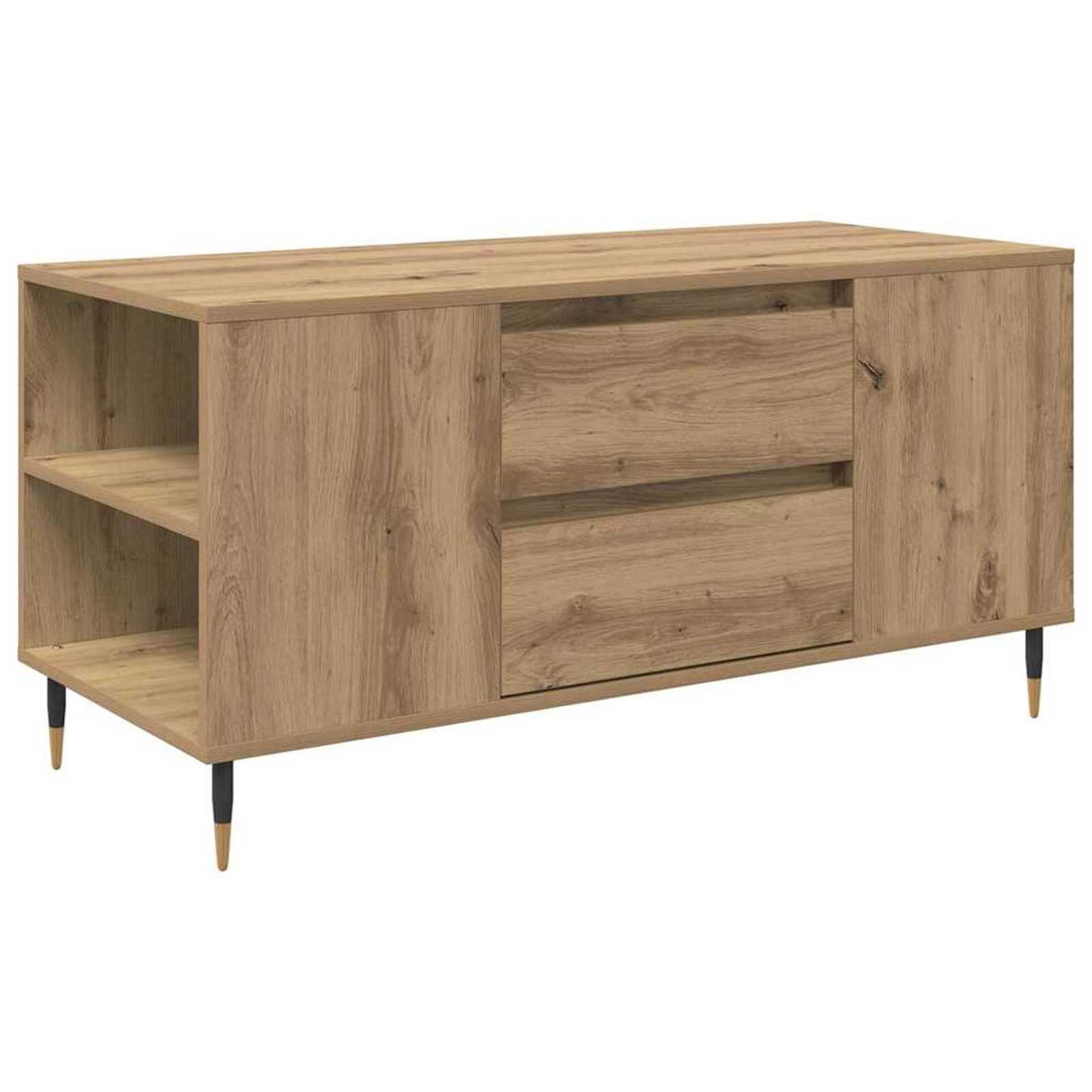 Wooden Coffee Table 102cm Wide With 2 Drawers - Vantage Home
