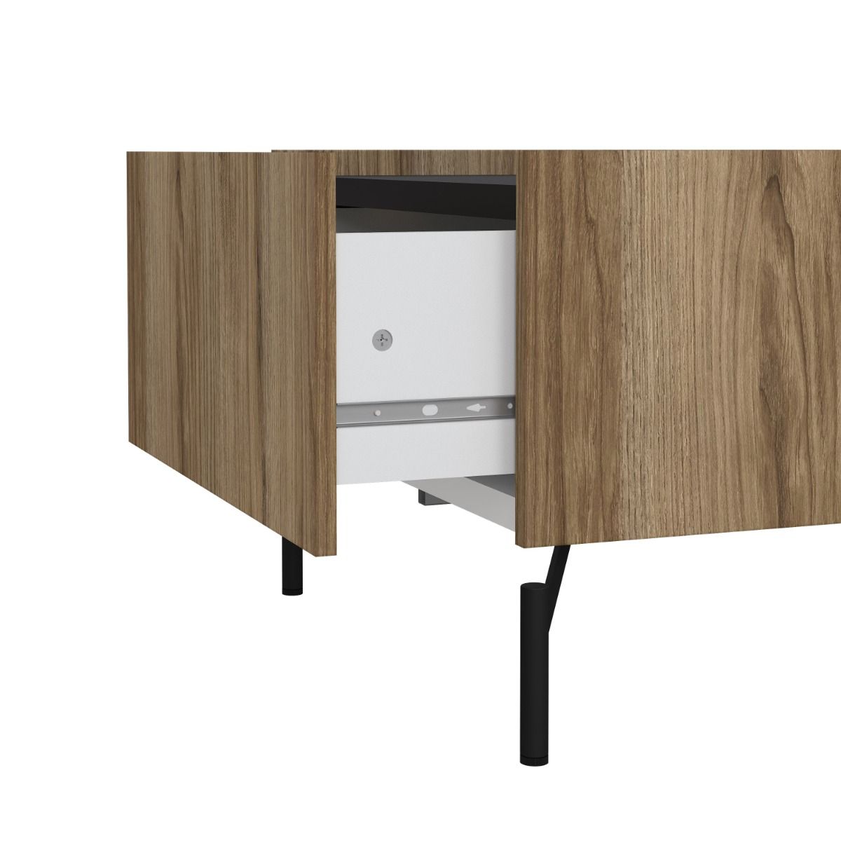 Wooden Coffee Table With 2 Drawers - Kendall