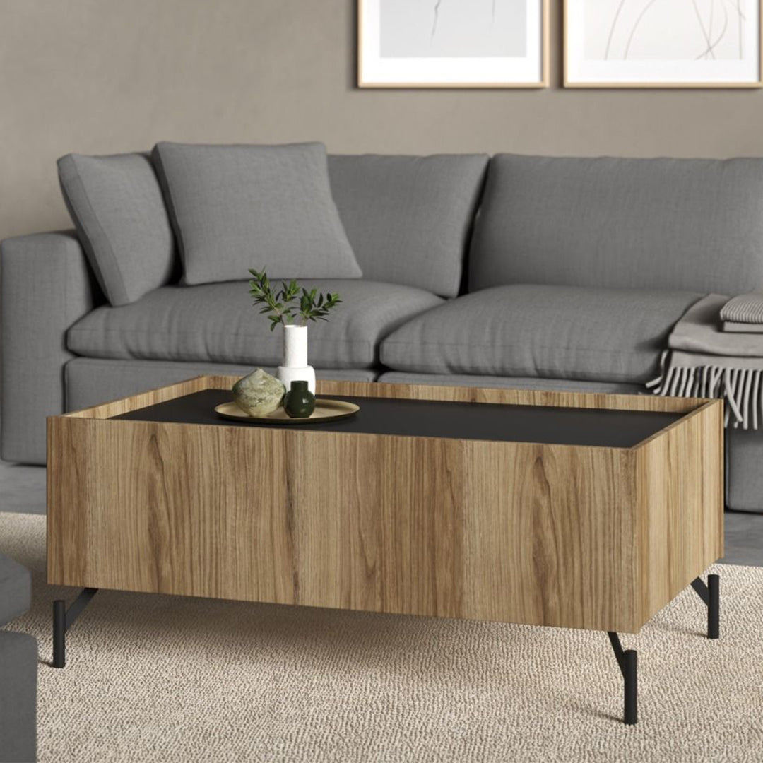 Wooden Coffee Table With 2 Drawers - Kendall