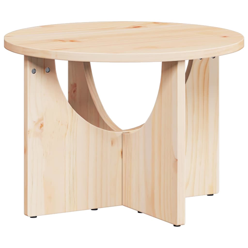 Wooden Coffee Table 50cm Wide Round - Vantage Home
