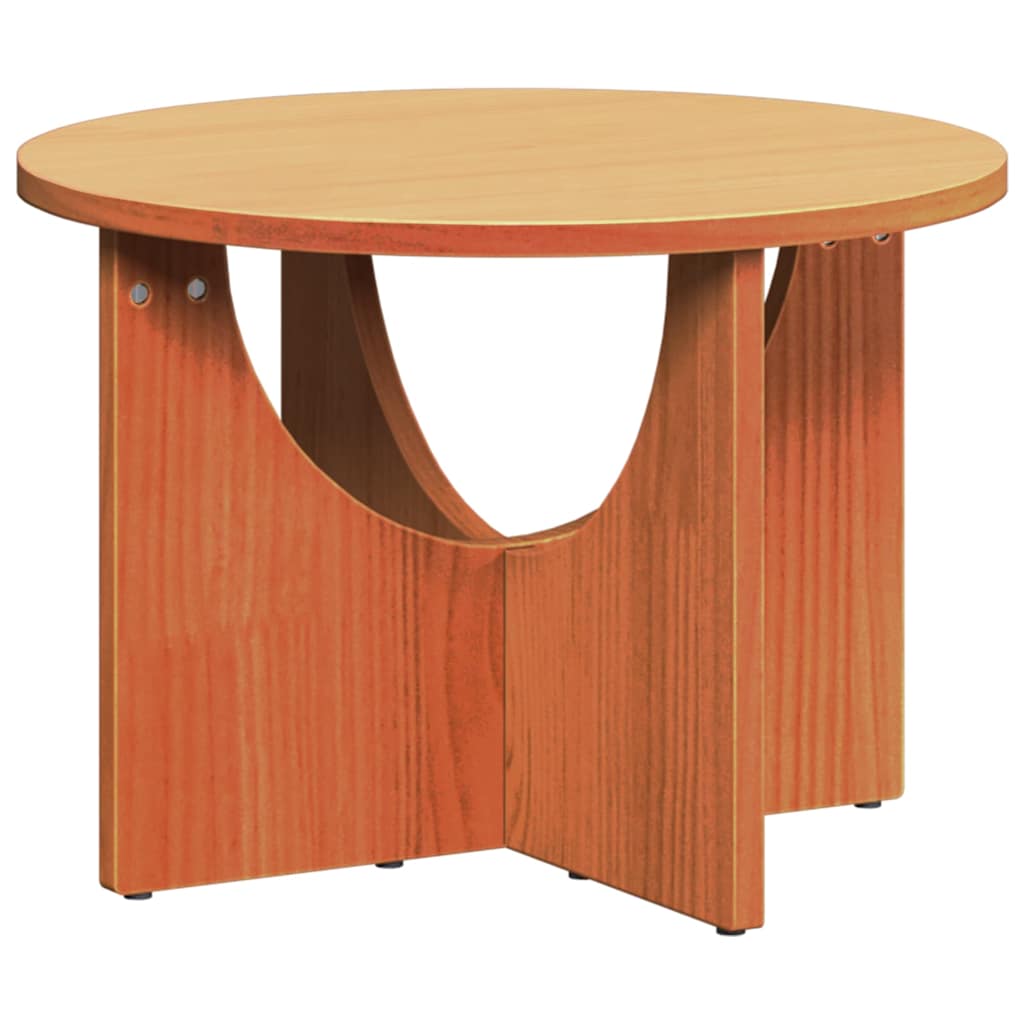 Wooden Coffee Table 50cm Wide Round - Vantage Home