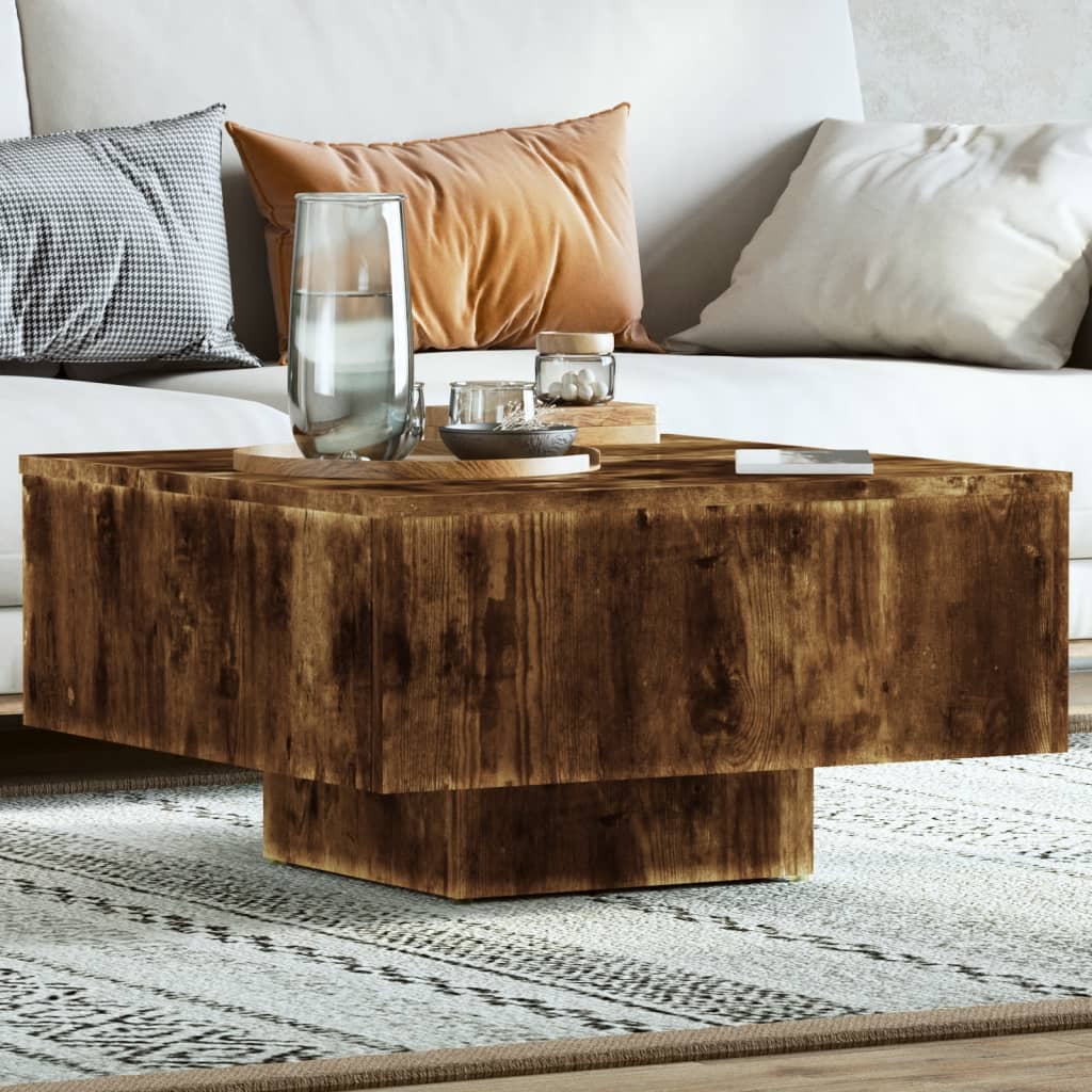 Wooden Coffee Table 60cm Wide Square - Vantage Home