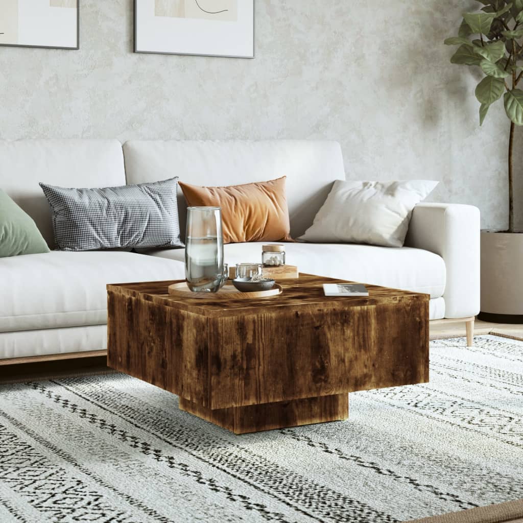 Wooden Coffee Table 60cm Wide Square - Vantage Home
