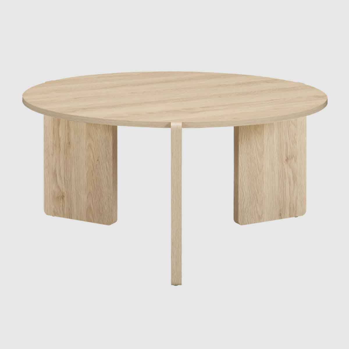 Wooden Coffee Table 80cm Wide Round - Halo