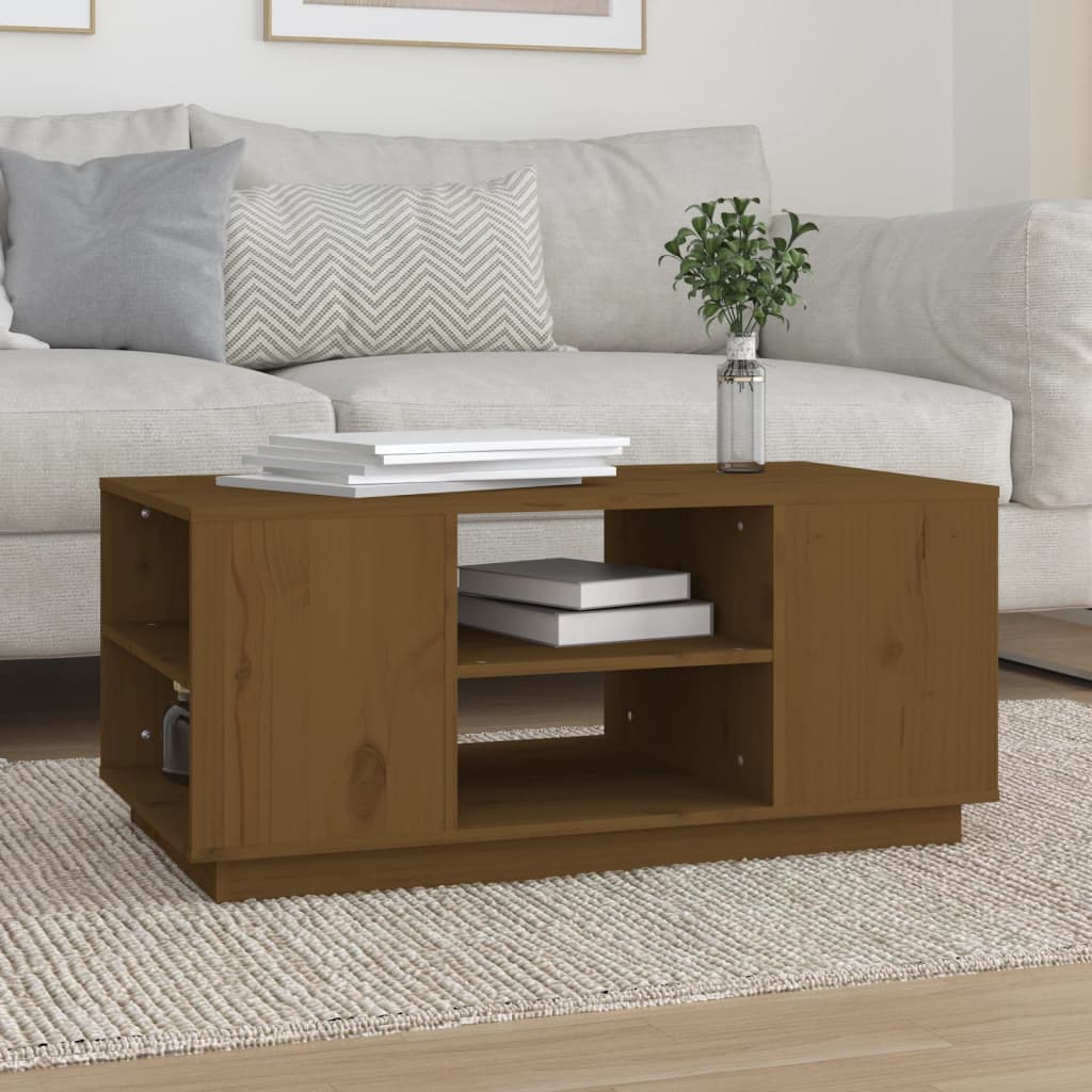 Wooden Coffee Table 90cm Wide - Vantage Home