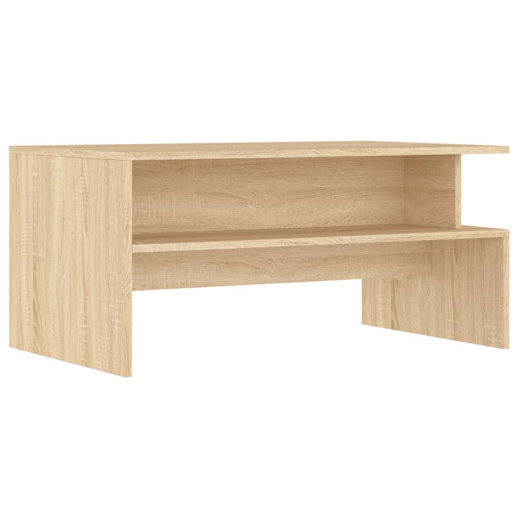 Wooden Coffee Table 90cm Wide With Shelf - Vantage Home