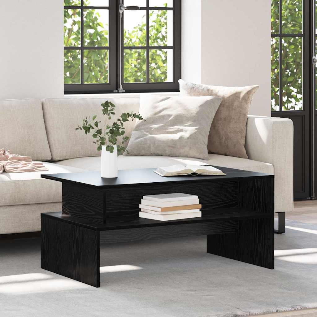 Wooden Coffee Table 90cm Wide With Shelf - Vantage Home