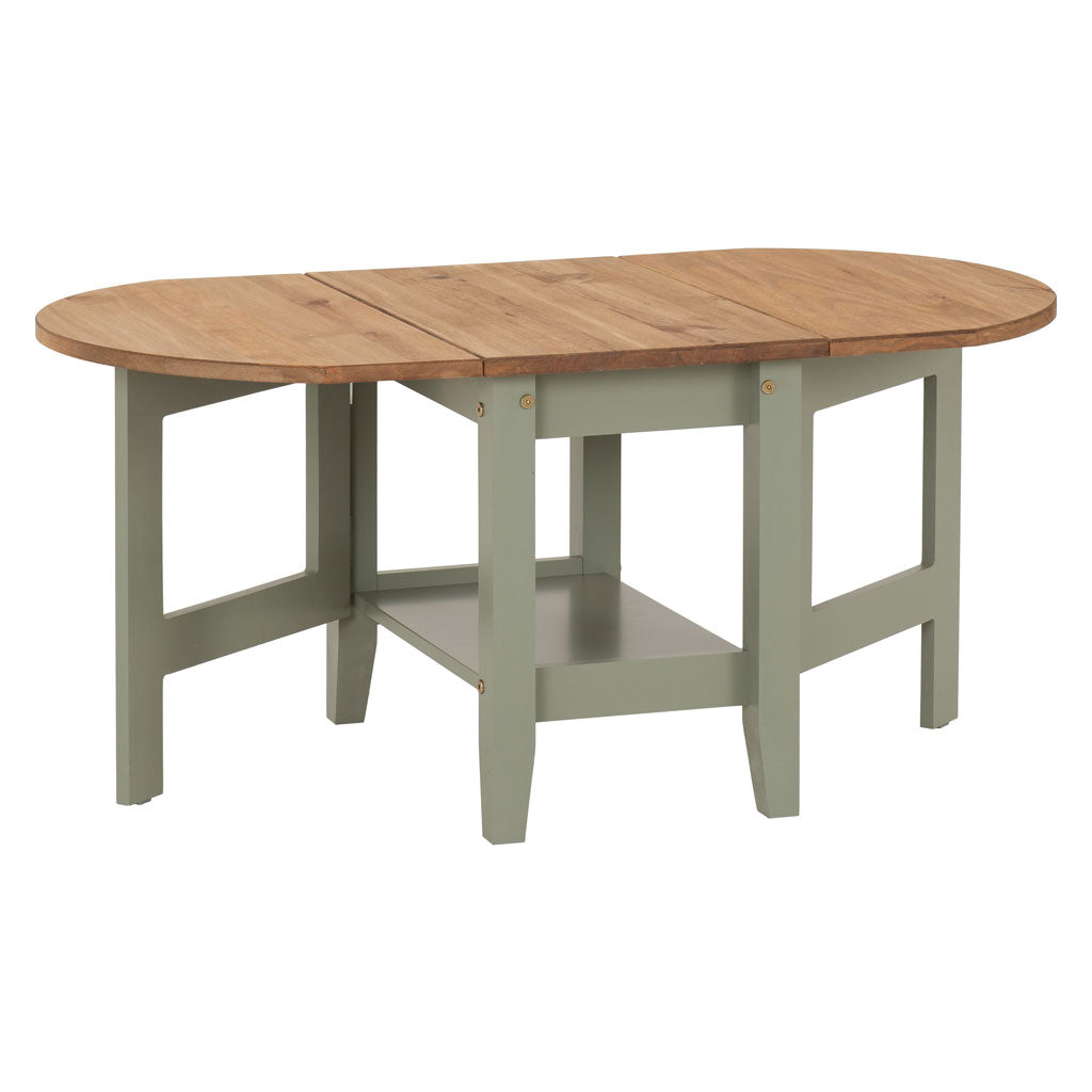 Wooden Coffee Table Drop Leaf - Santos