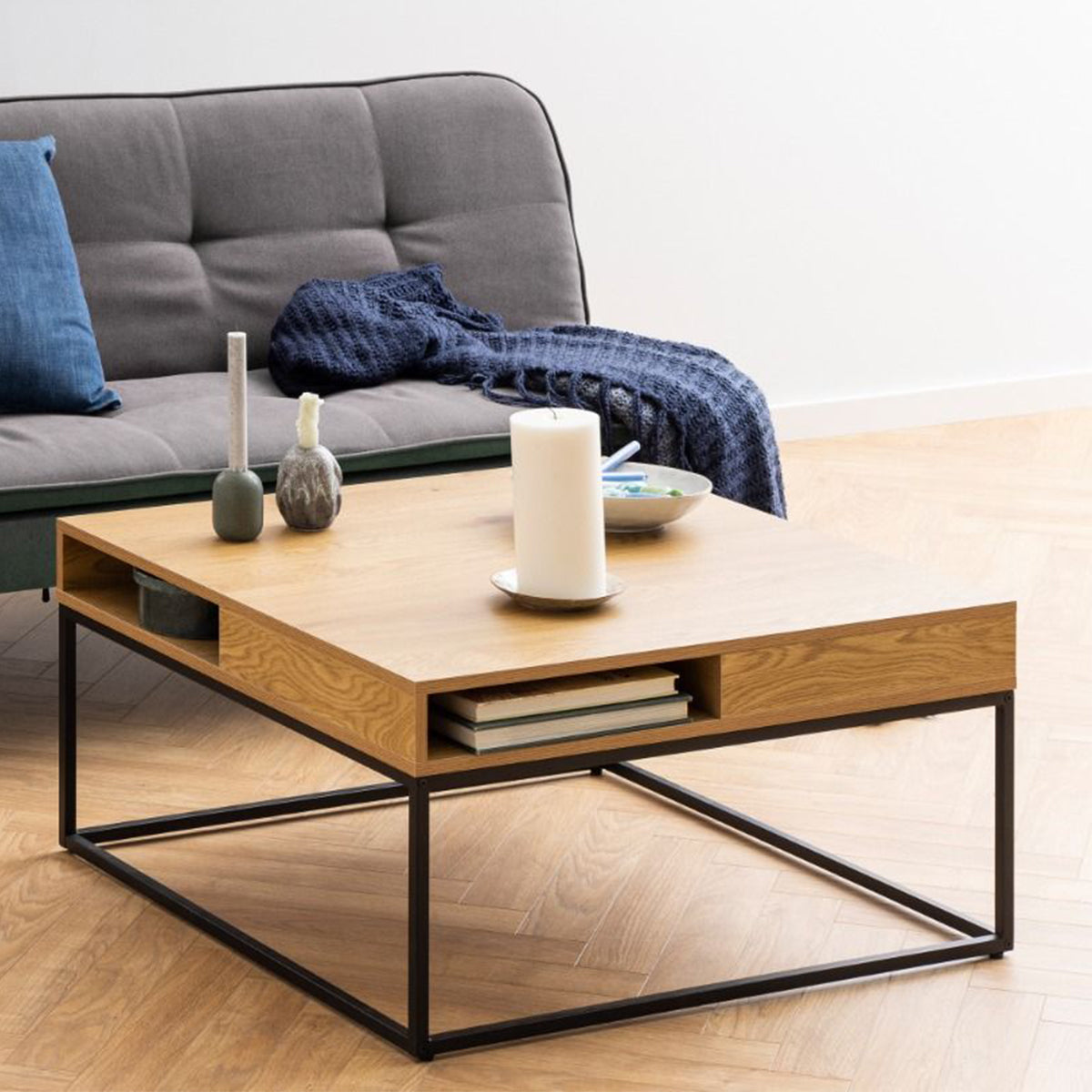 Wooden Coffee Table With Open Storage - Willford