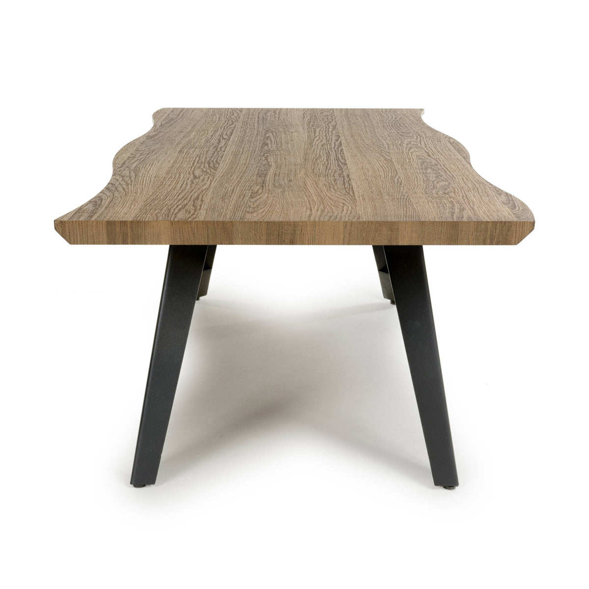 Wooden Coffee Table Rectangular And Curved - Nassau