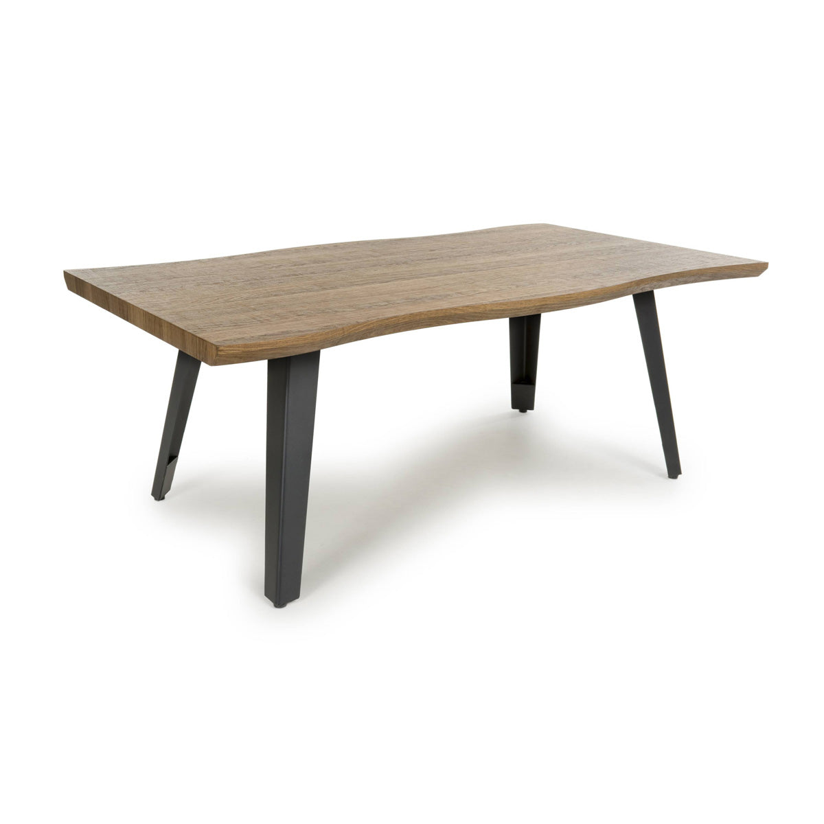 Wooden Coffee Table Rectangular And Curved - Nassau