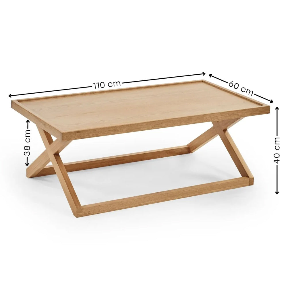 Wooden Coffee Table Rectangular - Haddon