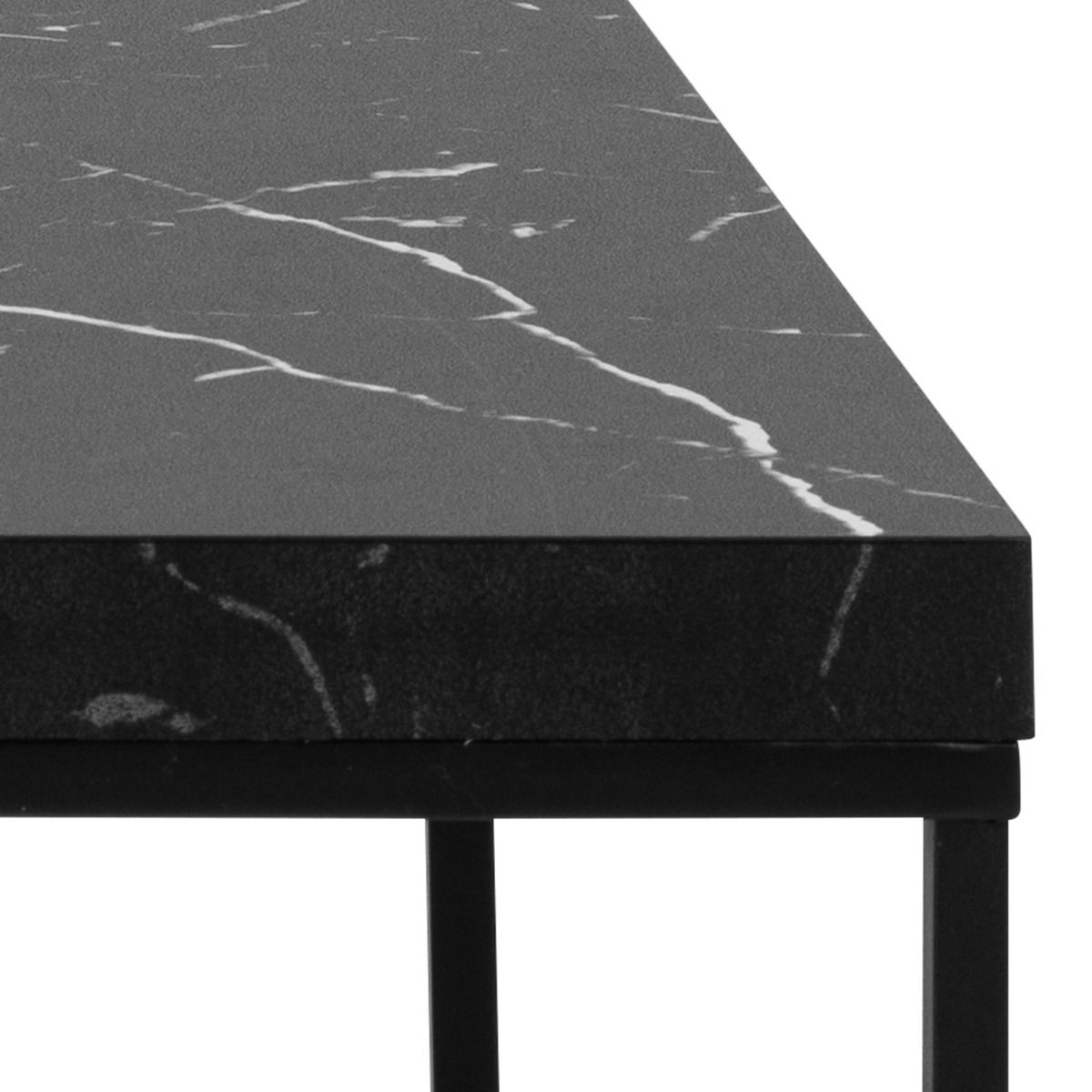 Wooden Coffee Table Rectangular in Marble Effect - Barossa