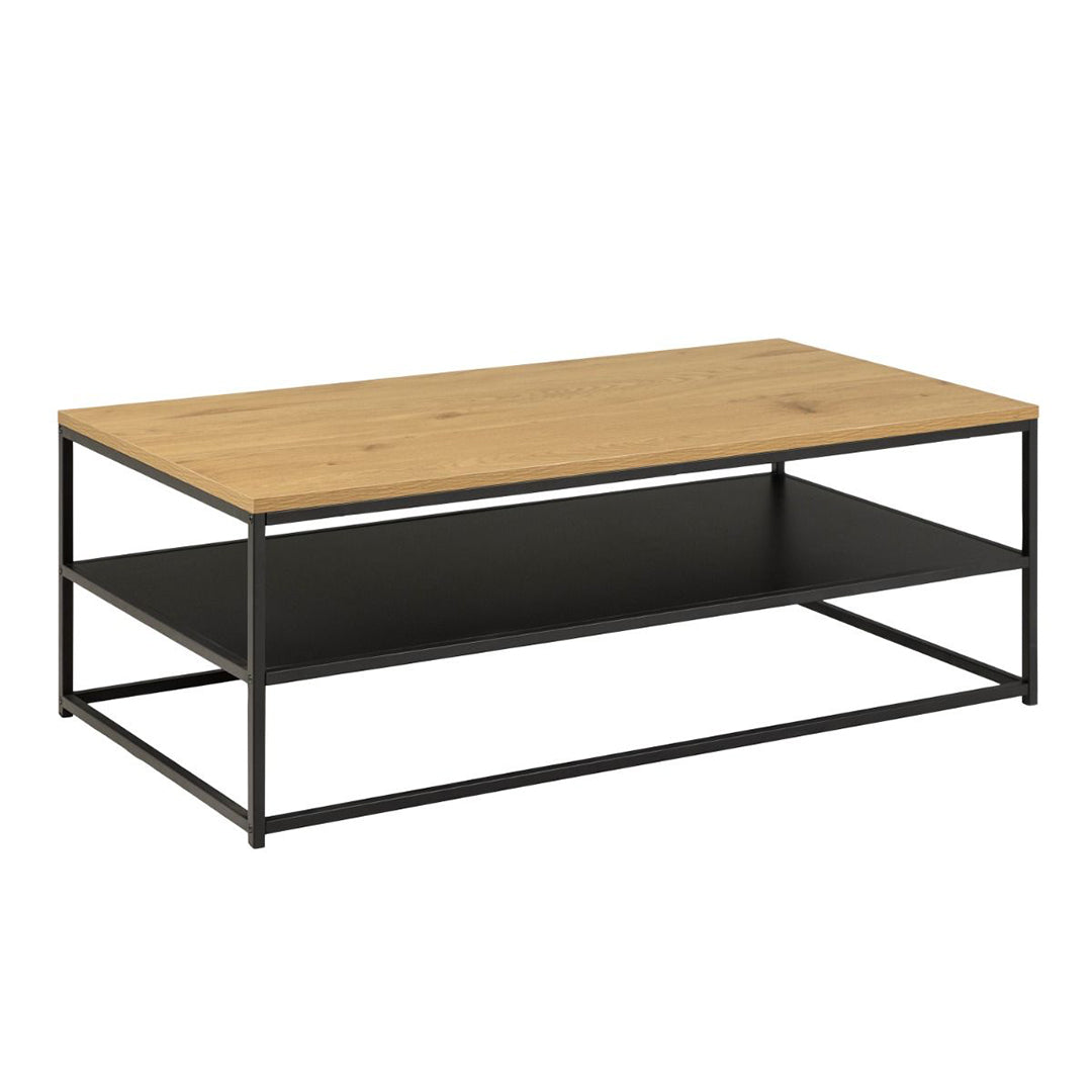 Wooden Coffee Table Rectangular With Open Shelf - Gila