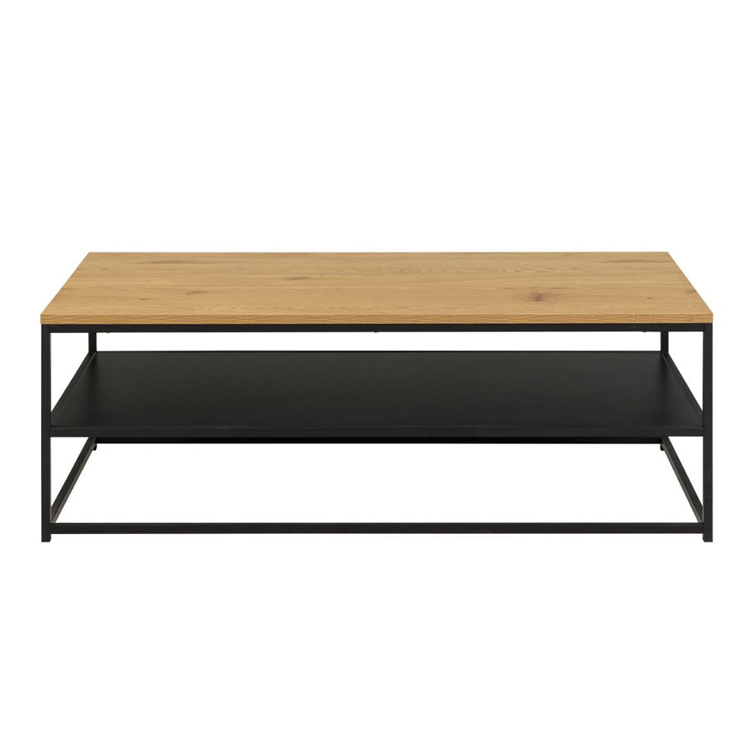 Wooden Coffee Table Rectangular With Open Shelf - Gila
