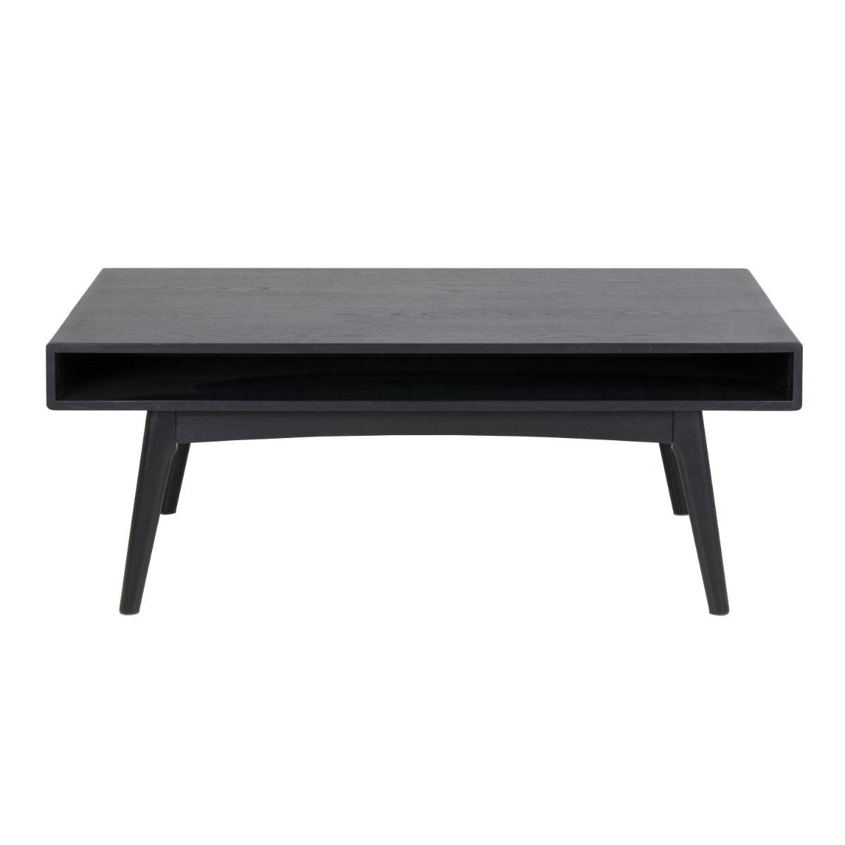 Wooden Coffee Table Rectangular With Open Shelf - Marte