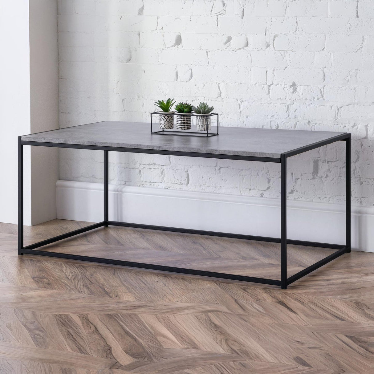 Wooden Coffee Table Rectangular - Staten