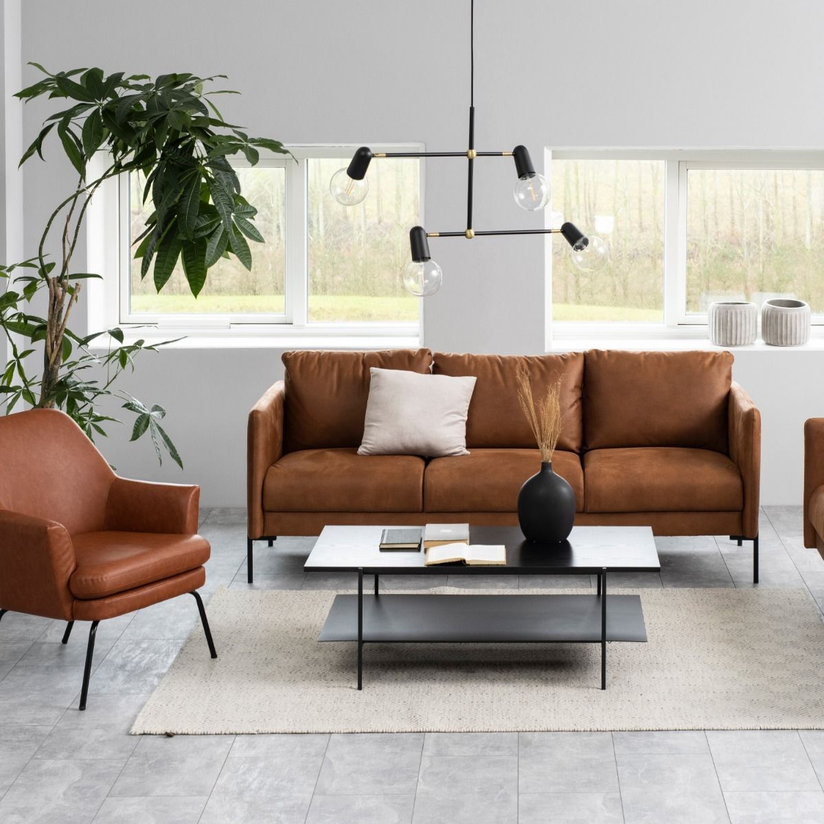 Wooden Coffee Table Rectangular With Undershelf - Angus